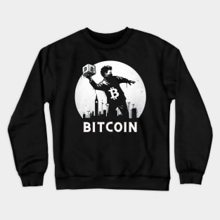 Bitcoin - Crypto Political Design Crewneck Sweatshirt